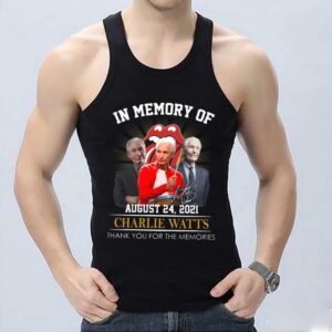 Hot In Memory Of Charlie Watts August 24 2021 Thank You For The Memories Signature Shirt, Rip Charlie Watts Shirt 6