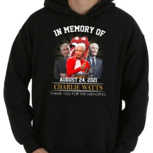 Hot In Memory Of Charlie Watts August 24 2021 Thank You For The Memories Signature Shirt, Rip Charlie Watts Shirt 7