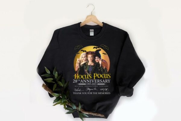 Nice Hocus Pocus 28th Anniversary 1993 2021 Signatures Thank You For The Memories Shirt, 28th Years Hocus Pocus shirt 2