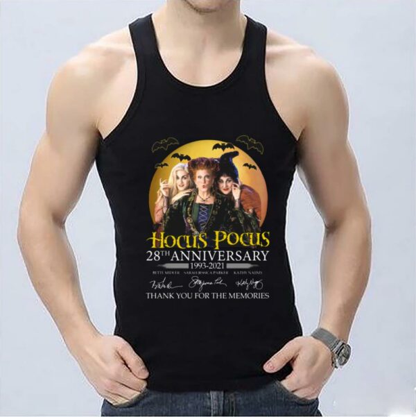 Nice Hocus Pocus 28th Anniversary 1993 2021 Signatures Thank You For The Memories Shirt, 28th Years Hocus Pocus shirt 3