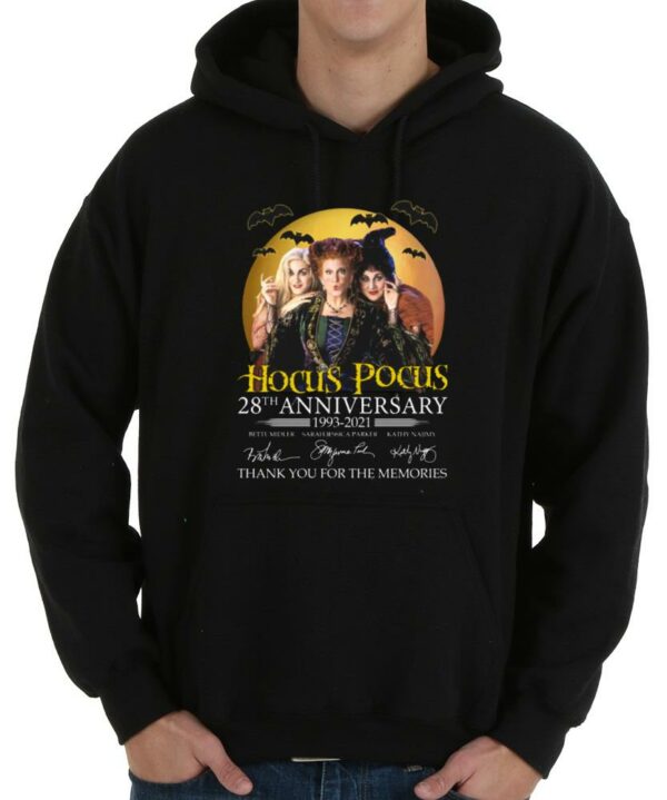 Nice Hocus Pocus 28th Anniversary 1993 2021 Signatures Thank You For The Memories Shirt, 28th Years Hocus Pocus shirt 4
