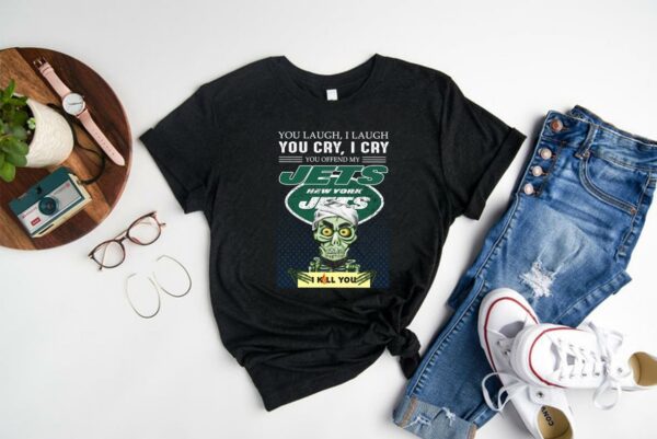 Nice Jeff Dunham You Laugh I Laugh You Offend My New York Jets I Kill You Shirt, Jeff Dunham Achmed New York Jets Shirt 1