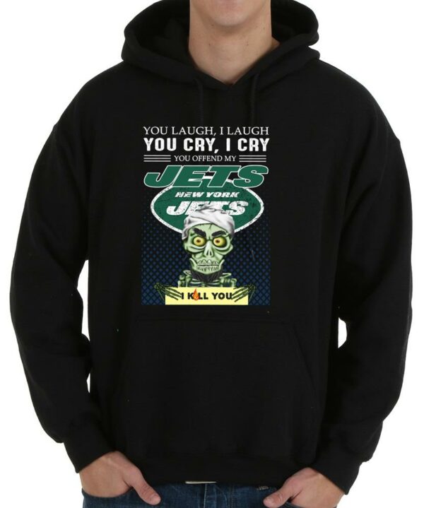 Nice Jeff Dunham You Laugh I Laugh You Offend My New York Jets I Kill You Shirt, Jeff Dunham Achmed New York Jets Shirt 4