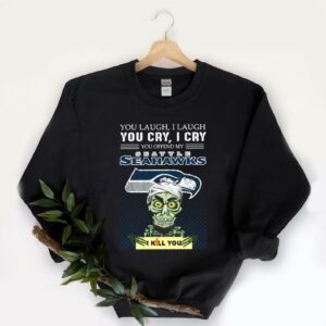Nice Jeff Dunham You Laugh I Laugh You Offend My Seattle Seahawks I Kill You Shirt, Jeff Dunham Achmed Seattle Seahawks Shirt 5
