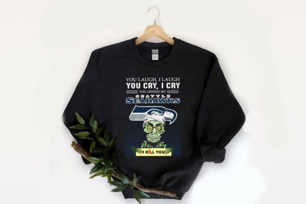 Nice Jeff Dunham You Laugh I Laugh You Offend My Seattle Seahawks I Kill You Shirt, Jeff Dunham Achmed Seattle Seahawks Shirt 2