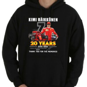 Official 2007 Kimi Raikkonen Formula One cup Shirt, 7 Kimi Raikkonen 20 Years 2001 2021 World Championship 2007 Signature Shirt 7