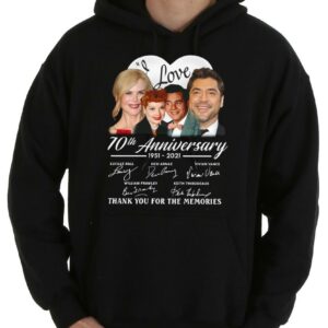 OfficialI Love Lucy 70th Anniversary 1951-2021 Thank You For The Memories Signatures Shirt, Love Lucy Shirt 7