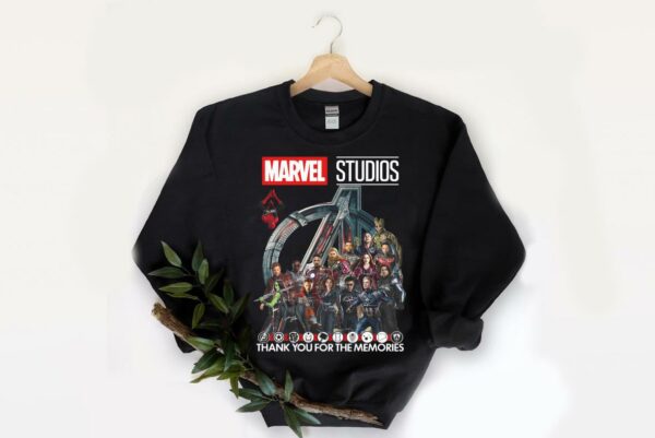 OfficialMarvel Studios Avengers Signatures Thank You For The Memories Shirt, Marvel Studios end game shirt 2