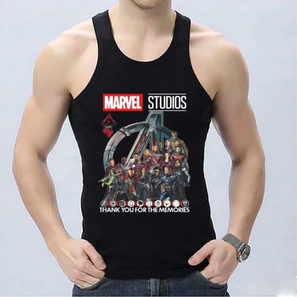 OfficialMarvel Studios Avengers Signatures Thank You For The Memories Shirt, Marvel Studios end game shirt 3