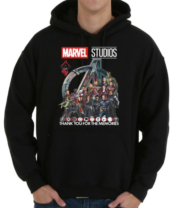 OfficialMarvel Studios Avengers Signatures Thank You For The Memories Shirt, Marvel Studios end game shirt 4
