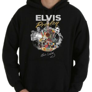 OfficialMemories Elvis Presley Guitar Shirt, Guitar Rock And Elvis Presley Signatures Shirt 7