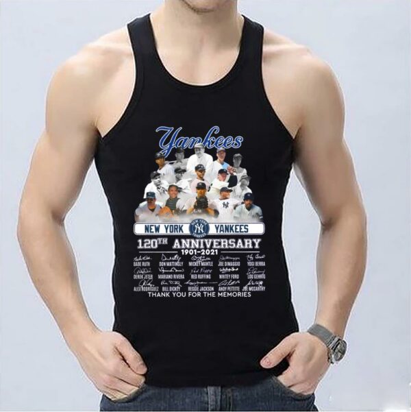 OfficialYankees New York Yankees Shirt, 120th Anniversary New York Yankees Legends 1903-2021 Signatures Shirt 3