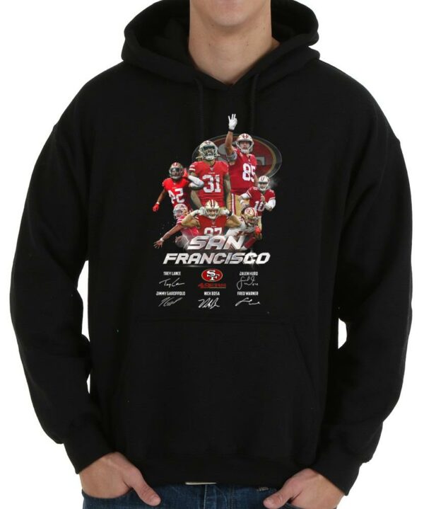 Original 2021 San Francisco 49ers Player Signatures Shirt, San Francisco 49ers Players Legends Signatures Shirt 4