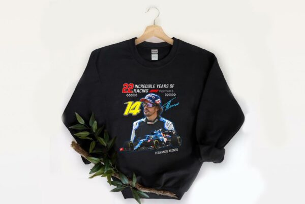 Original 22 Incredible Years Of Racing Fernando Alonso Signature Shirt, Incredible Fernando Alonso Shirt 2