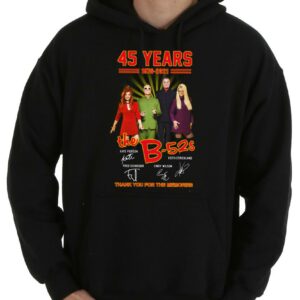 Original 45 Years The B-52s Shirt, 45 Years1976 2021 The B52s Thank You For The Memories Signature Shirt 7