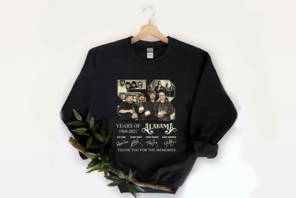 Original 52 Years Alabama Signatures Thank You For The Memories Shirt, 52 Years Alabama Signatures Shirt 2