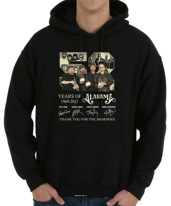 Original 52 Years Alabama Signatures Thank You For The Memories Shirt, 52 Years Alabama Signatures Shirt 4