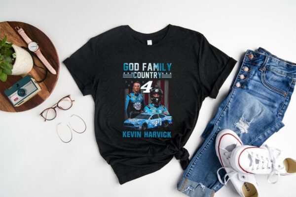 Original I'm A Kevin Harvick Fan Want Your Feelings Hurt Walk Away Busch Light Beer Shirt, God Family Kevin Harvick Shirt 1