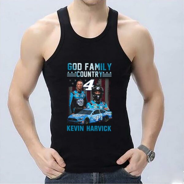 Original I'm A Kevin Harvick Fan Want Your Feelings Hurt Walk Away Busch Light Beer Shirt, God Family Kevin Harvick Shirt 3