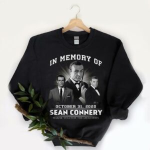 Original In Memory Of Sean Connery Shirt, In Memory Of October 31 2000 Sean Connery Thank You For The Memories Shirt 5