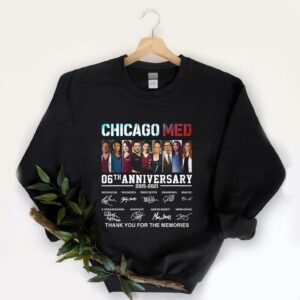 Original Med Fire Pd Shirt, Chicago Med 06th Anniversary 2015 2021 Thank You For The Memories Shirt 5