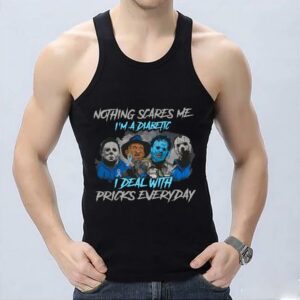 Original Nothing Scares Me I'm A Diabetic I Deal With Pricks Everyday Halloween Shirt, Nothing Scares Michael Myles Shirt 6