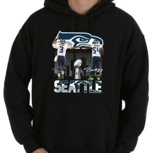Original Seahawks Bobby Wilson Shirt, Seattle Seahawks Russell Wilson And Bobby Wagner Signatures Shirt 7