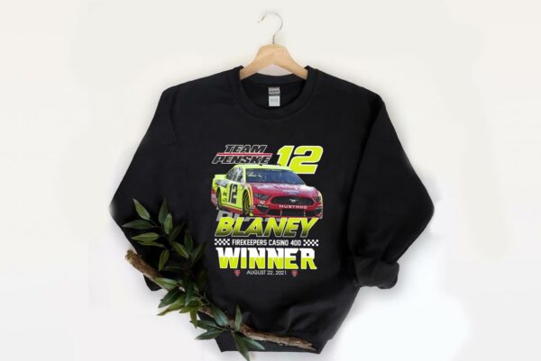 Original Team Penske 12 Blaney Firekeeoers Casino 400 Winner Shirt, Team Penske 12 Firekeeoers Shirt 2