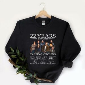 Premium 22 Years 1999 2021 Casting Crowns Thank You For The Memories Signatures Shirt, 22 Casting Crowns Shirt 5
