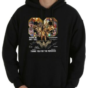 Premium 88 Years Wonder Woman Shirt, 88 Years Of Wonder Woman Thank You For The Memories Signatures Shirt 7