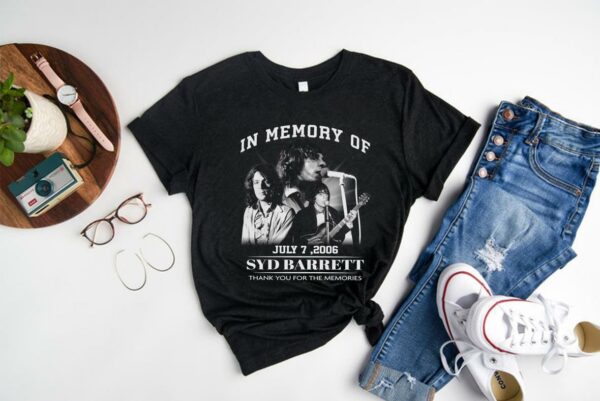 Premium Memory Of Syd Barrett Shirt, In Memory Of Syd Barrett July 7 2006 Thank You For The Memories Shirt 1