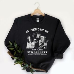 Premium Memory Of Syd Barrett Shirt, In Memory Of Syd Barrett July 7 2006 Thank You For The Memories Shirt 5