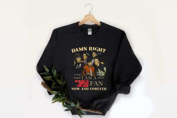Premium New Kids On the Block Fan Shirt, Damn Right I Am A New Kids On the Block Fan Now And Forever Shirt 2