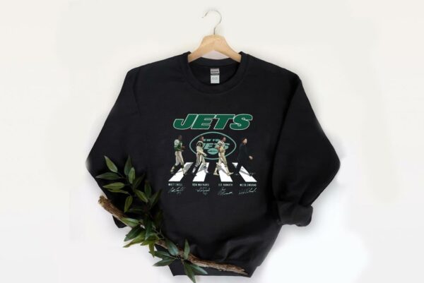 Premium New York Jets Walking Shirt, New York Jets Abbey Road Signatures Shirt 2