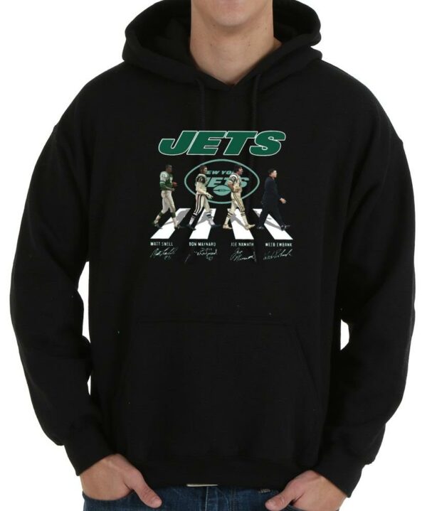 Premium New York Jets Walking Shirt, New York Jets Abbey Road Signatures Shirt 4