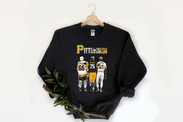Premium Pittsburgh Best Player Shirt, Pittsburgh Mario Lemieux Joe Greene Roberto Clemente Signatures Shirt 2