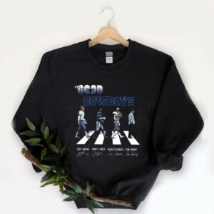 Premium The Good Dallas Cowboys Shirt, The Good cowboys Abbey Road Signatures Shirt 5