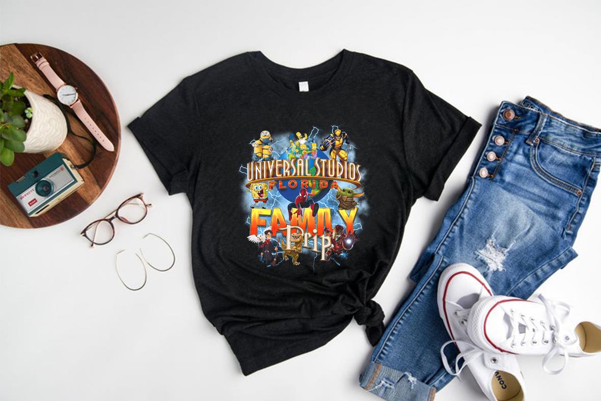 universal studios family trip shirts