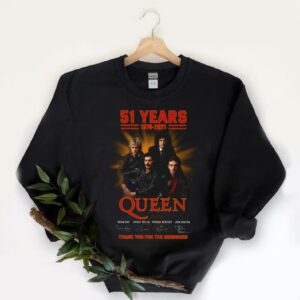 Pretty 51 Years Queen Shirt, 51 Years 1970 2021 Queen Signatures Thank You For The Memories Shirt 5