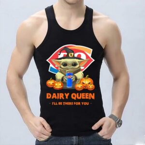 Pretty Baby Yoda And Dairy Queen Pumpkins I'll Be There For You Shirt, Baby Yoda Hug Dairy Queen Pumpkins Halloween Shirt 6
