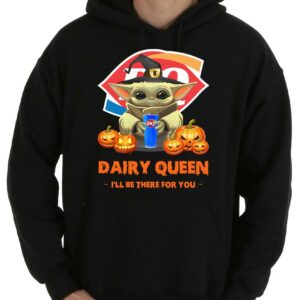 Pretty Baby Yoda And Dairy Queen Pumpkins I'll Be There For You Shirt, Baby Yoda Hug Dairy Queen Pumpkins Halloween Shirt 7