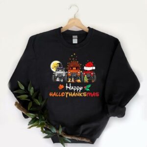 Pretty Jeeps Happy Hallothanksmas Shirt, Jeeps Happy Halloween Thank Christmas Shirt, Hallothanksmas Shirt 5