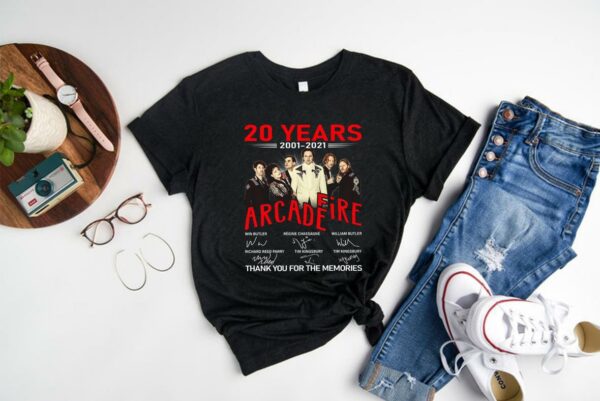 The Best 20 Years 2001 2021 Arcade Fire Thank You For The Memories Shirt, Arcade Fire Shirt Shirt 1