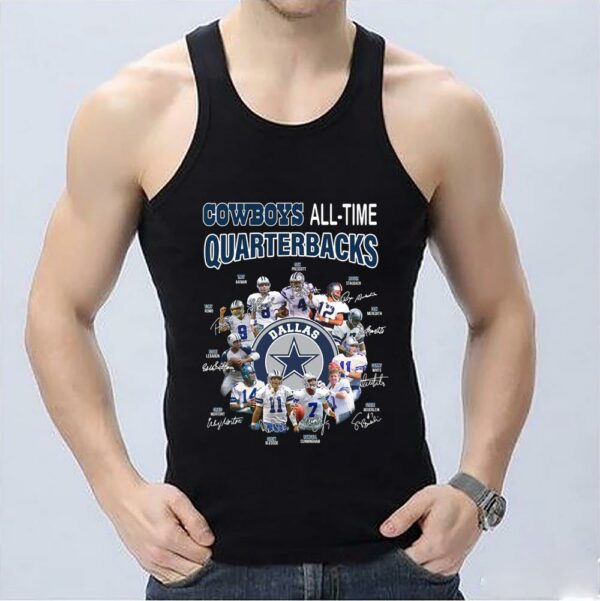 The Best Dallas Cowboys All-time Quarterbacks Signatures Shirt, Cowboys All Time Quarterbacks Shirt 3