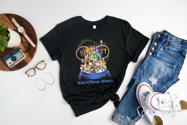The Best Disney 50th Mickey Mouse Donald Duck Goofy Pluto Dog Funny Shirt, Mickey Ears Disney World 50th Shirt 1