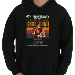 The Best Rocky 45th Anniversary 1976 2021 Thank You For The Memories Signature Shirt, Sylvester Rocky Shirt 7