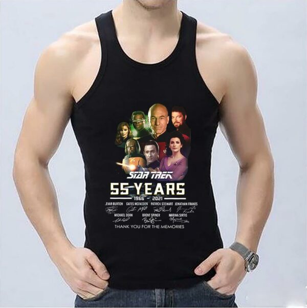 The Best Star Trek 55 Years 1966 2021 Signature Thank You For The Memories Shirt, Star Trek Shirt 3