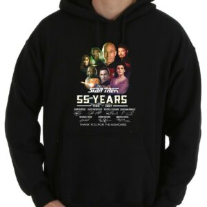 The Best Star Trek 55 Years 1966 2021 Signature Thank You For The Memories Shirt, Star Trek Shirt 7