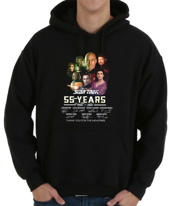 The Best Star Trek 55 Years 1966 2021 Signature Thank You For The Memories Shirt, Star Trek Shirt 4
