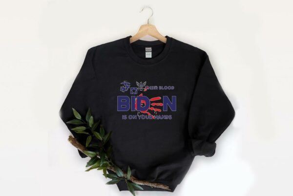 The Best United States Marine Corps Their Blood Is On Your Hands Biden Shirt, Biden Their Blood Is On Your Hands Halloween Shirt 2